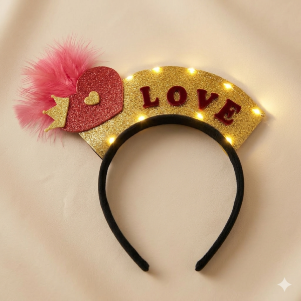 COD  1027    VINCHA ECONOMICA LED "LOVE"